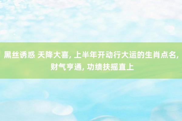 黑丝诱惑 天降大喜， 上半年开动行大运的生肖点名， 财气亨通， 功绩扶摇直上